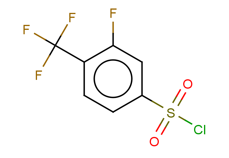 3-fluoro-4-(trifluoromethyl)benzene-1-sulfonyl chloride