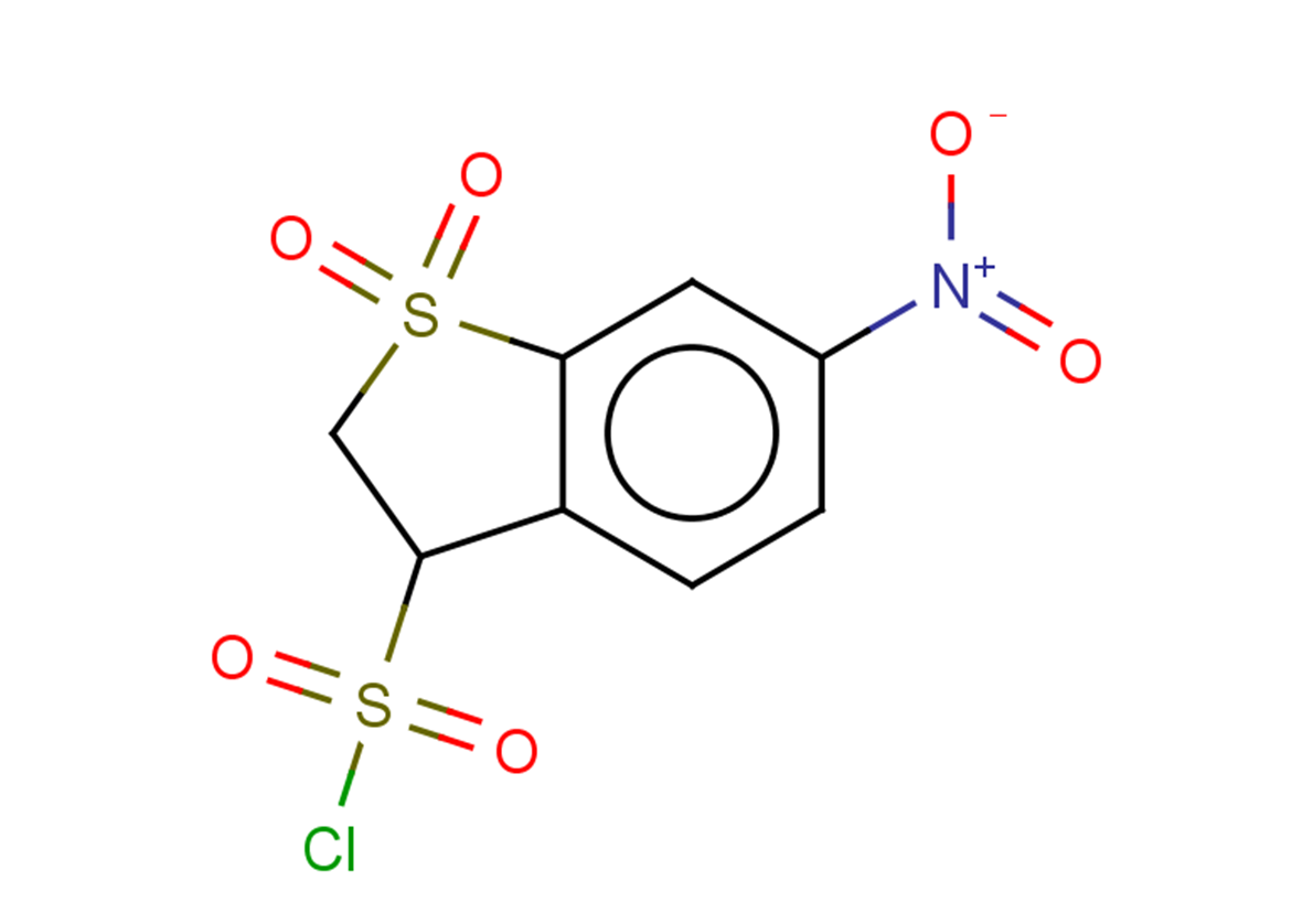6-nitro-1,1-dioxo-2,3-dihydro-1lambda6-benzothiophene-3-sulfonyl chloride