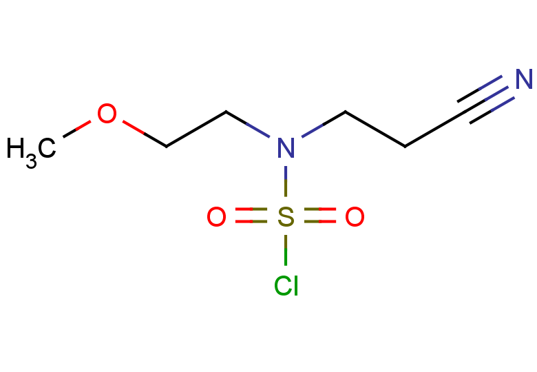 3-[(chlorosulfonyl)(2-methoxyethyl)amino]propanenitrile
