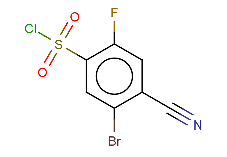 5-bromo-4-cyano-2-fluorobenzene-1-sulfonyl chloride