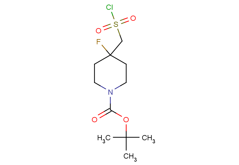 tert-butyl 4-[(chlorosulfonyl)methyl]-4-fluoropiperidine-1-carboxylate
