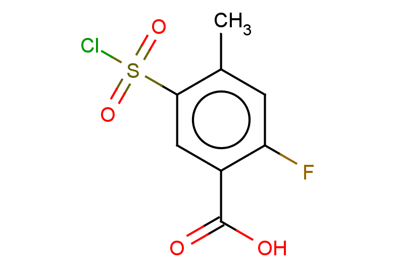 5-(chlorosulfonyl)-2-fluoro-4-methylbenzoic acid