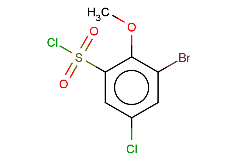 3-bromo-5-chloro-2-methoxybenzene-1-sulfonyl chloride