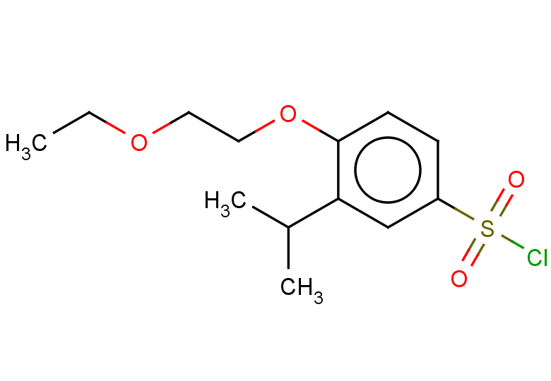 4-(2-ethoxyethoxy)-3-(propan-2-yl)benzene-1-sulfonyl chloride