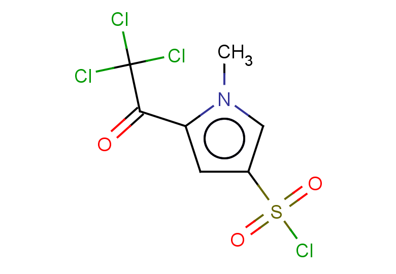 1-methyl-5-(trichloroacetyl)-1H-pyrrole-3-sulfonyl chloride