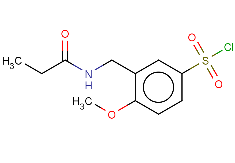 4-methoxy-3-(propanamidomethyl)benzene-1-sulfonyl chloride