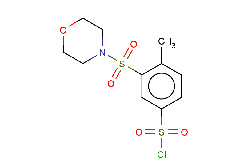 4-methyl-3-(morpholine-4-sulfonyl)benzene-1-sulfonyl chloride