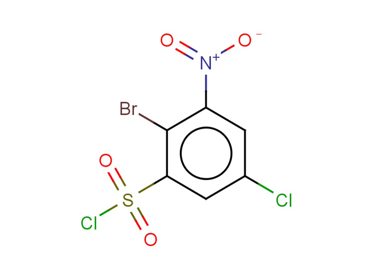 2-bromo-5-chloro-3-nitrobenzene-1-sulfonyl chloride