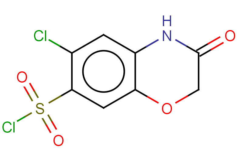 6-chloro-3-oxo-3,4-dihydro-2H-1,4-benzoxazine-7-sulfonyl chloride