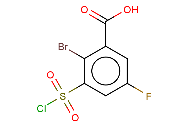 2-bromo-3-(chlorosulfonyl)-5-fluorobenzoic acid