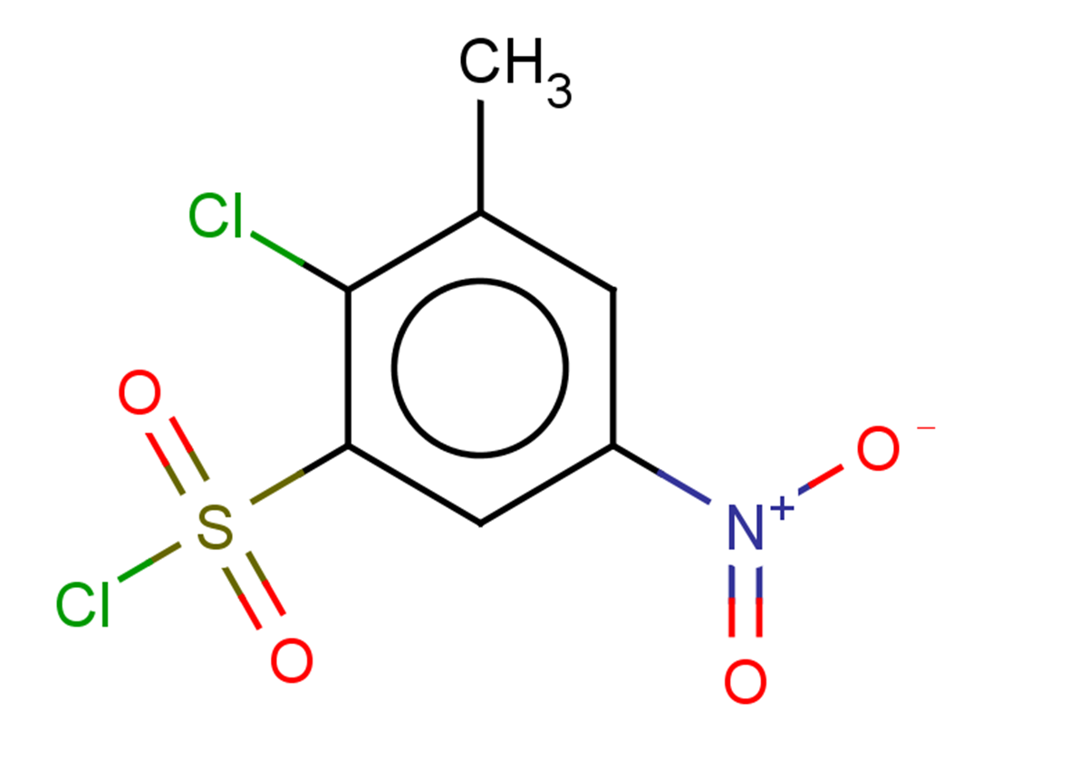2-chloro-3-methyl-5-nitrobenzene-1-sulfonyl chloride