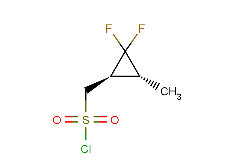 rac-[(1R,3R)-2,2-difluoro-3-methylcyclopropyl]methanesulfonyl chloride, trans