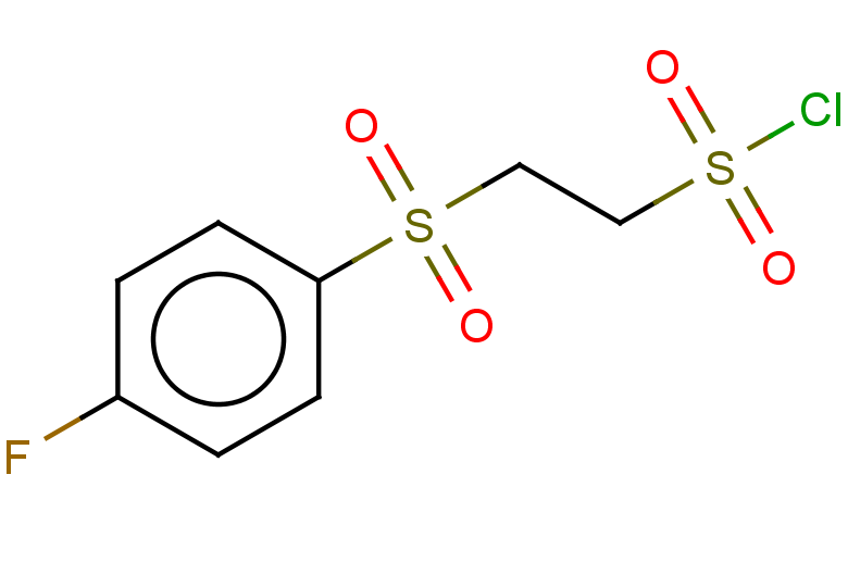 2-(4-fluorobenzenesulfonyl)ethane-1-sulfonyl chloride