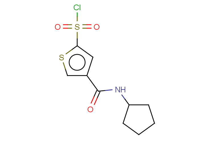 4-(cyclopentylcarbamoyl)thiophene-2-sulfonyl chloride