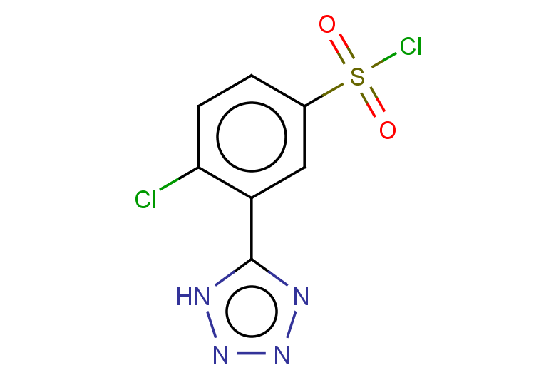 4-chloro-3-(1H-1,2,3,4-tetrazol-5-yl)benzene-1-sulfonyl chloride