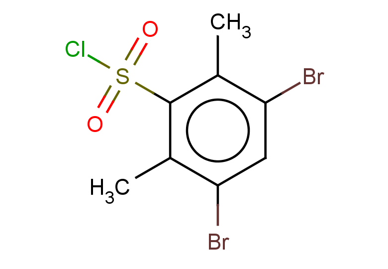3,5-dibromo-2,6-dimethylbenzene-1-sulfonyl chloride