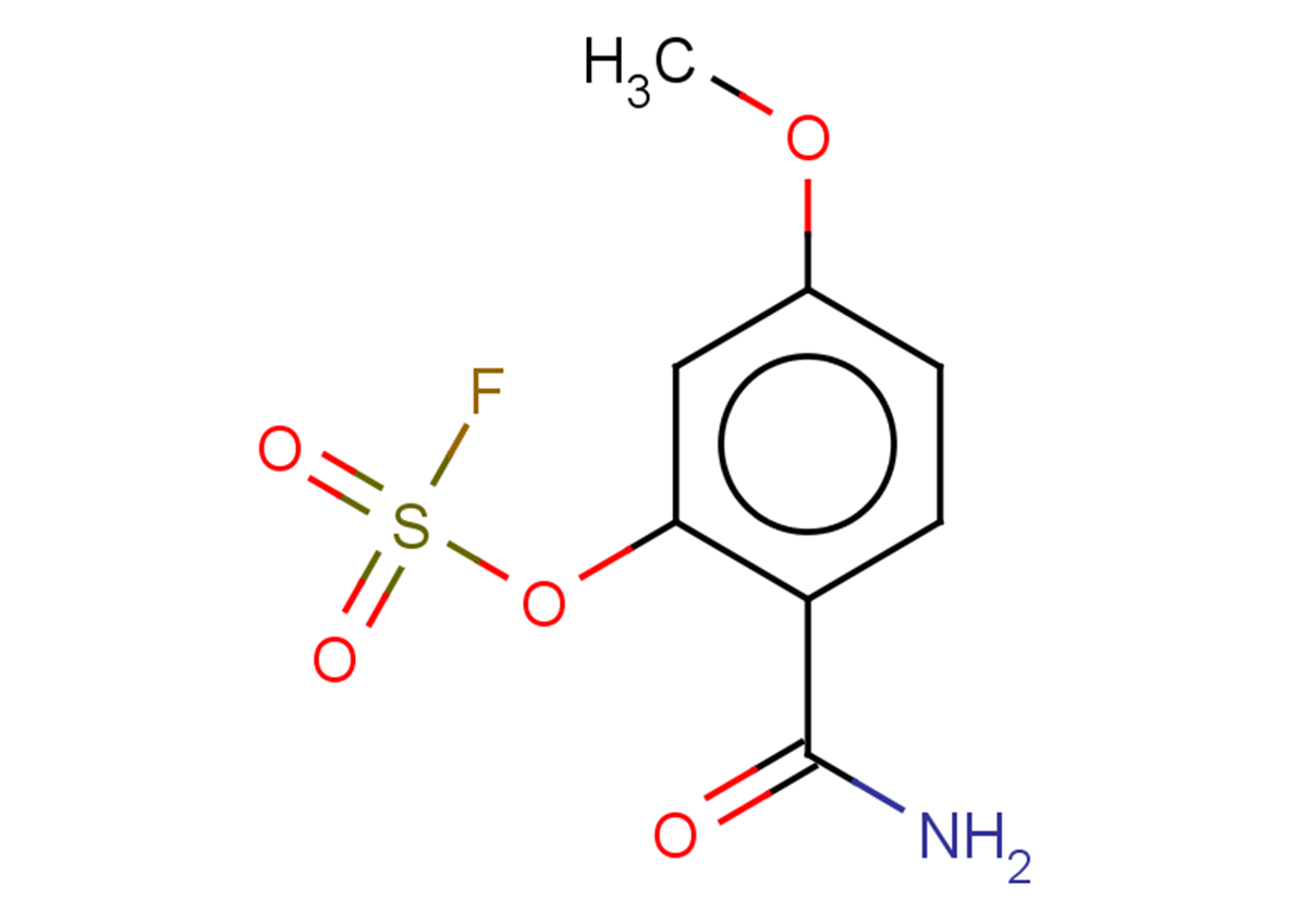 2-carbamoyl-5-methoxyphenyl sulfurofluoridate
