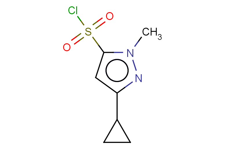 3-cyclopropyl-1-methyl-1H-pyrazole-5-sulfonyl chloride