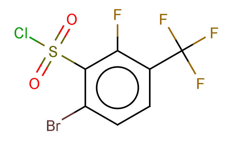 6-bromo-2-fluoro-3-(trifluoromethyl)benzene-1-sulfonyl chloride