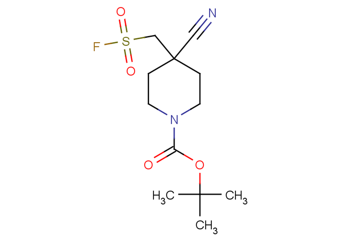 tert-butyl 4-cyano-4-[(fluorosulfonyl)methyl]piperidine-1-carboxylate