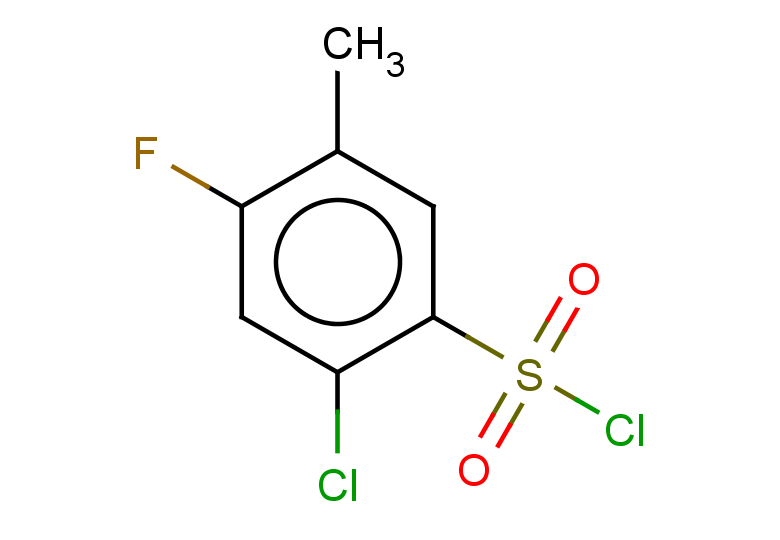 2-chloro-4-fluoro-5-methylbenzene-1-sulfonyl chloride