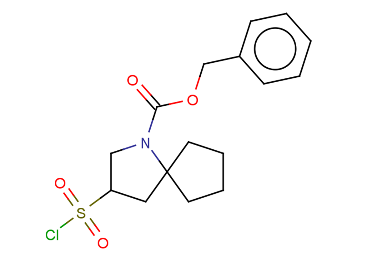benzyl 3-(chlorosulfonyl)-1-azaspiro[4.4]nonane-1-carboxylate