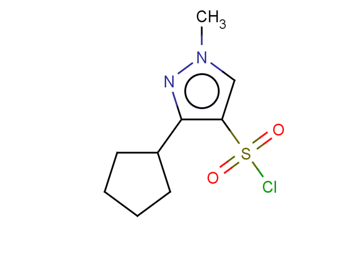 3-cyclopentyl-1-methyl-1H-pyrazole-4-sulfonyl chloride