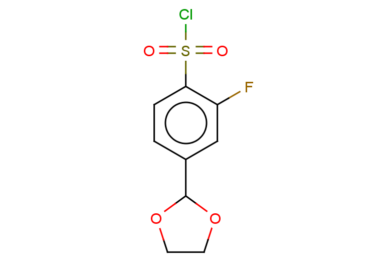 4-(1,3-dioxolan-2-yl)-2-fluorobenzene-1-sulfonyl chloride