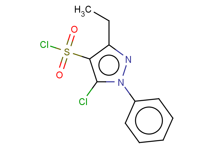 5-chloro-3-ethyl-1-phenyl-1H-pyrazole-4-sulfonyl chloride