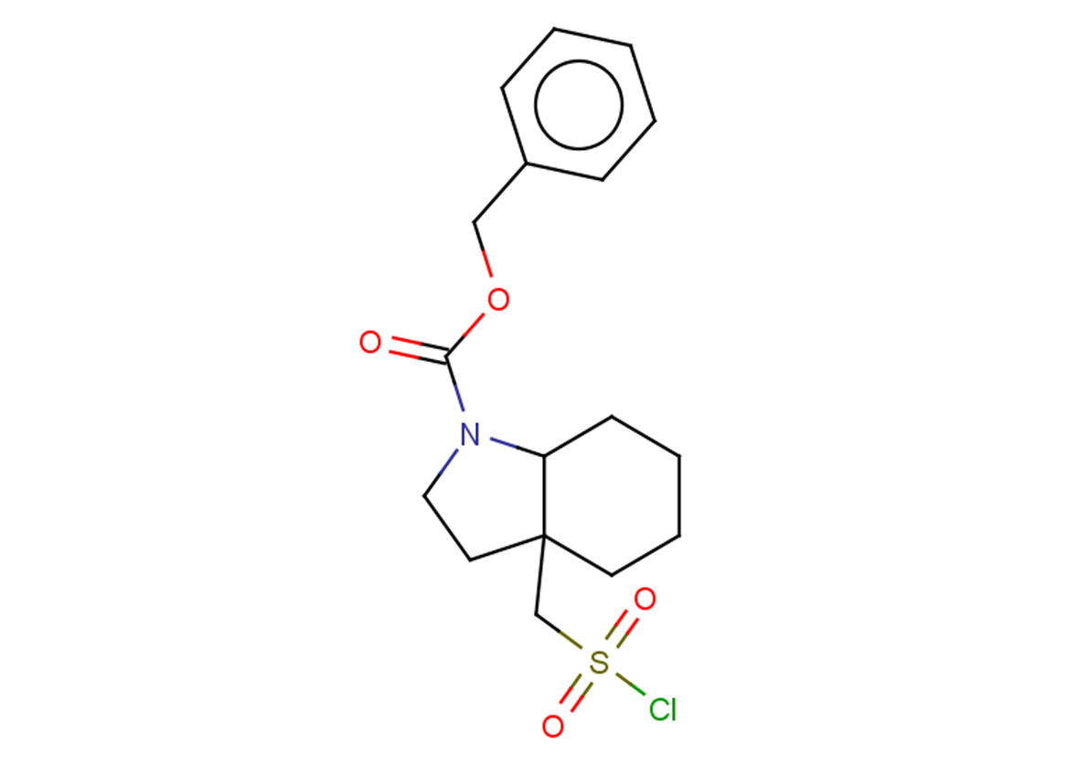 benzyl 3a-[(chlorosulfonyl)methyl]-octahydro-1H-indole-1-carboxylate