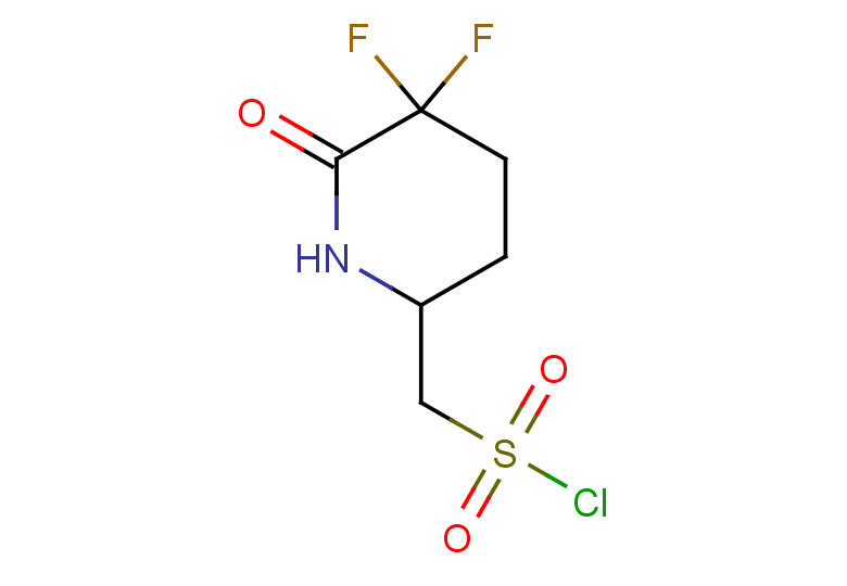 (5,5-difluoro-6-oxopiperidin-2-yl)methanesulfonyl chloride