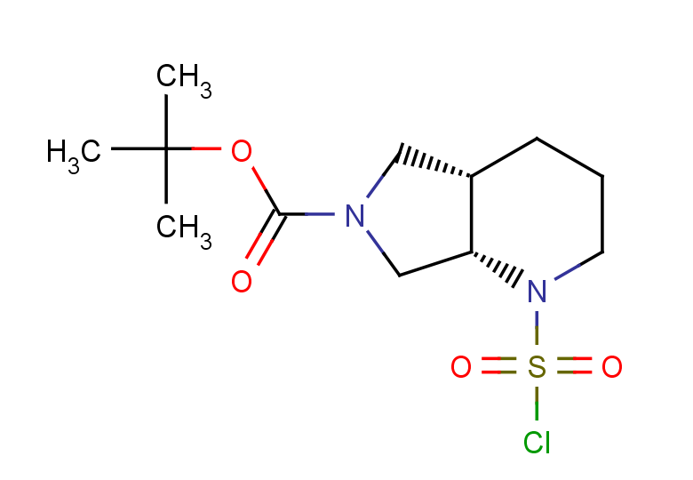 tert-butyl (4aS,7aS)-1-(chlorosulfonyl)-octahydro-1H-pyrrolo[3,4-b]pyridine-6-carboxylate