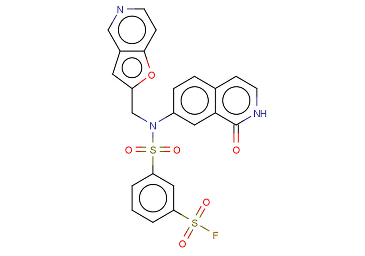 3-[({furo[3,2-c]pyridin-2-yl}methyl)(1-oxo-1,2-dihydroisoquinolin-7-yl)sulfamoyl]benzene-1-sulfonyl fluoride