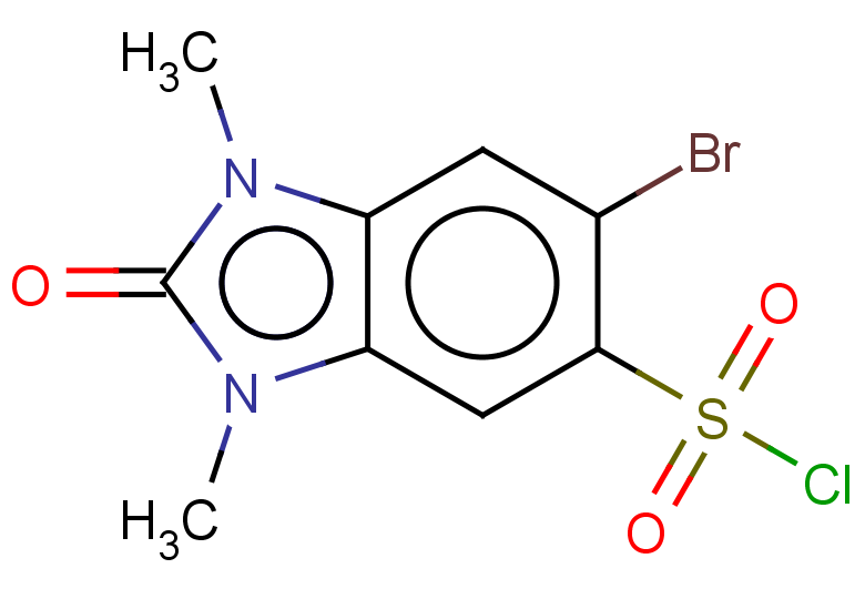 6-bromo-1,3-dimethyl-2-oxo-2,3-dihydro-1H-1,3-benzodiazole-5-sulfonyl chloride