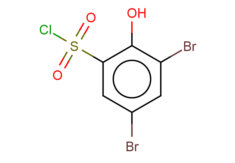 3,5-dibromo-2-hydroxybenzene-1-sulfonyl chloride