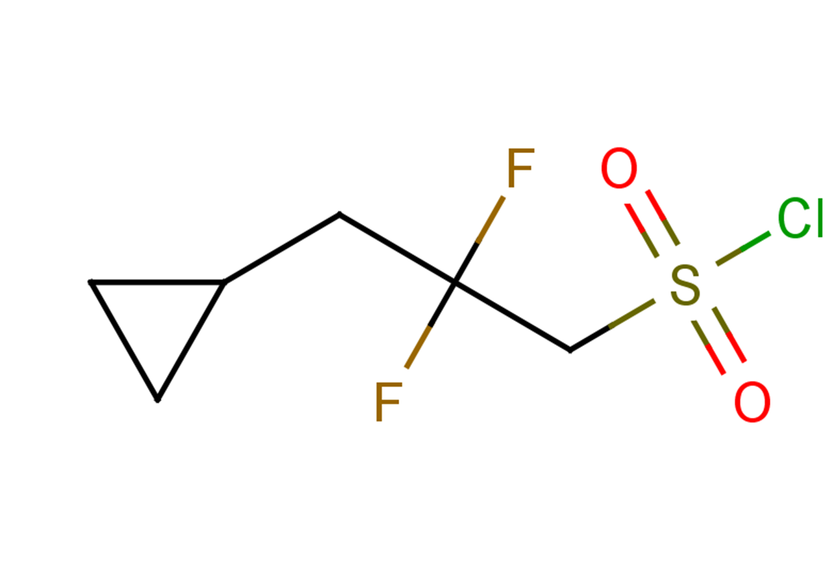 3-cyclopropyl-2,2-difluoropropane-1-sulfonyl chloride