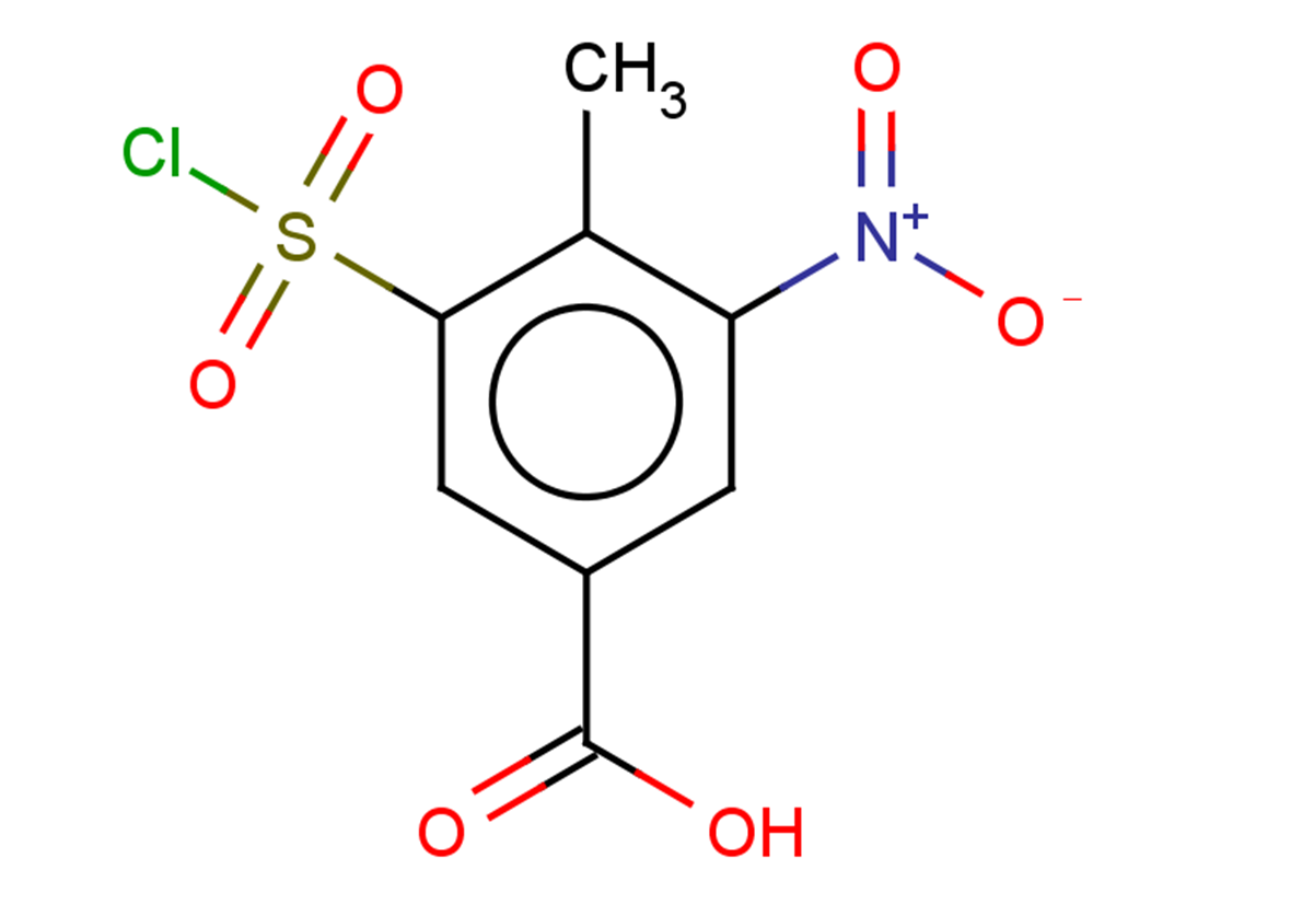 3-(chlorosulfonyl)-4-methyl-5-nitrobenzoic acid