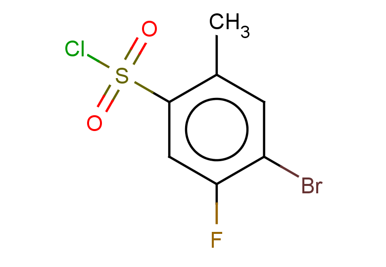 4-bromo-5-fluoro-2-methylbenzene-1-sulfonyl chloride