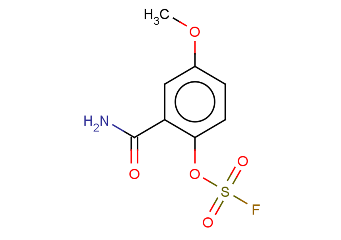 2-carbamoyl-4-methoxyphenyl sulfurofluoridate