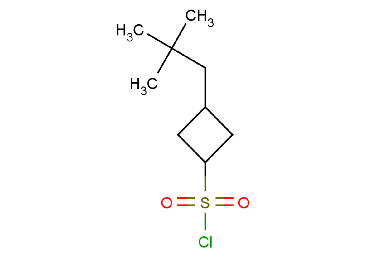 3-(2,2-dimethylpropyl)cyclobutane-1-sulfonyl chloride, Mixture of diastereomers