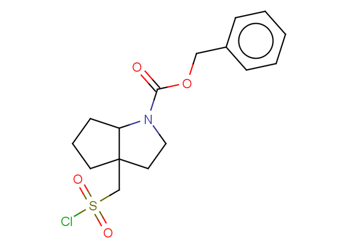 benzyl 3a-[(chlorosulfonyl)methyl]-octahydrocyclopenta[b]pyrrole-1-carboxylate