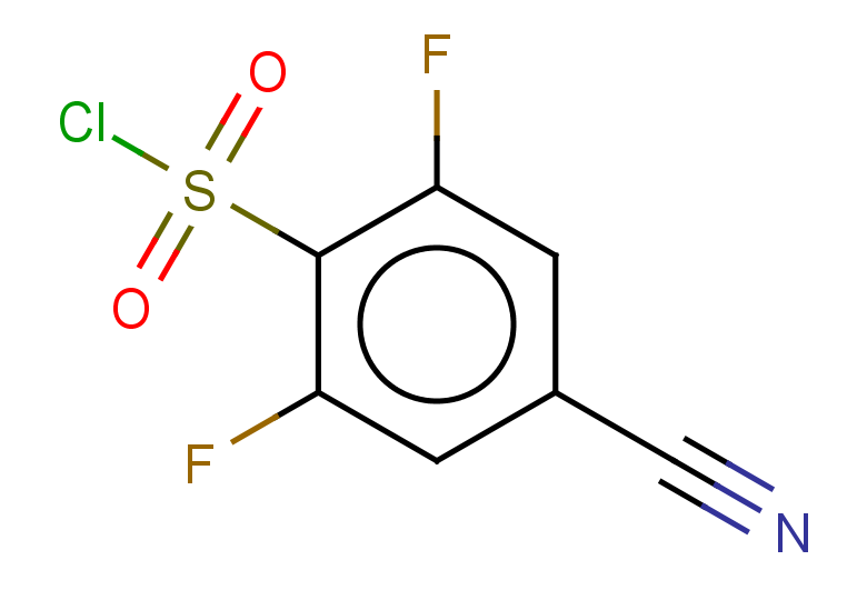 4-cyano-2,6-difluorobenzene-1-sulfonyl chloride
