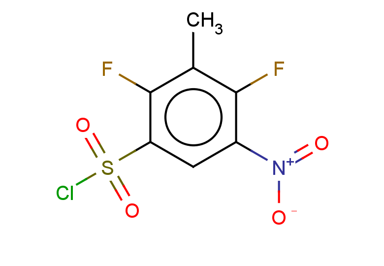 2,4-difluoro-3-methyl-5-nitrobenzene-1-sulfonyl chloride