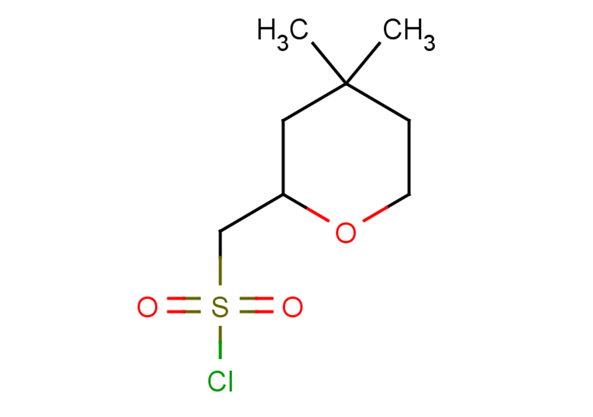 (4,4-dimethyloxan-2-yl)methanesulfonyl chloride