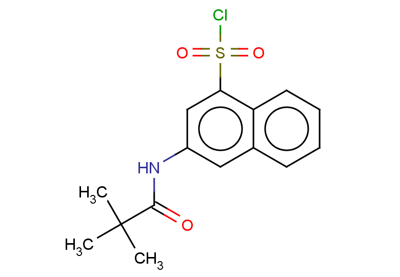 3-(2,2-dimethylpropanamido)naphthalene-1-sulfonyl chloride