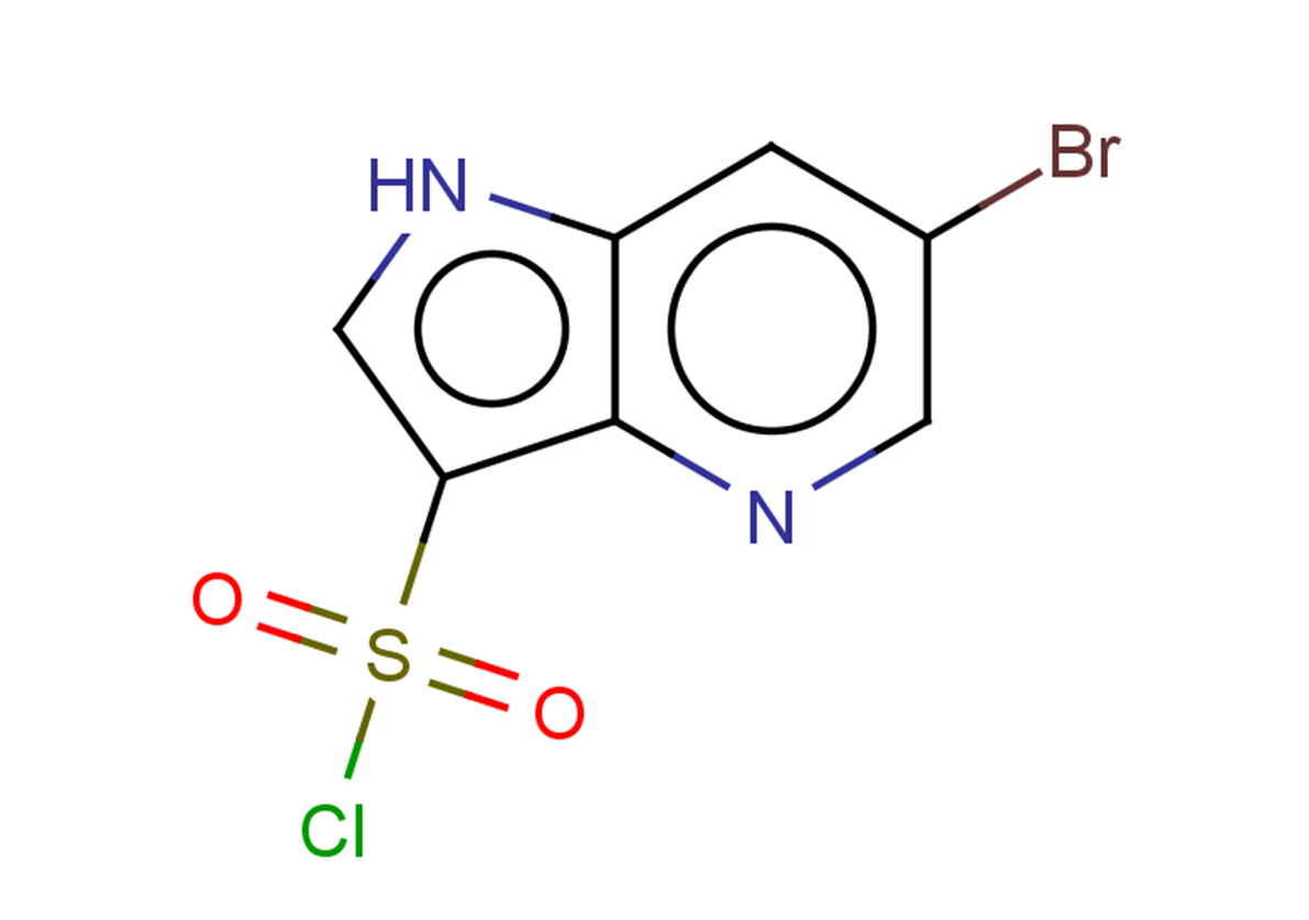 6-bromo-1H-pyrrolo[3,2-b]pyridine-3-sulfonyl chloride