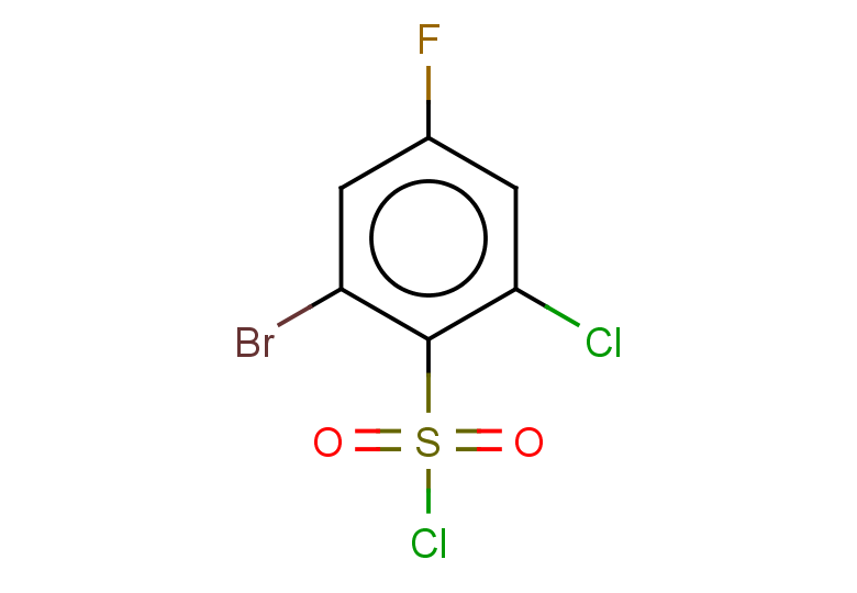 2-bromo-6-chloro-4-fluorobenzene-1-sulfonyl chloride
