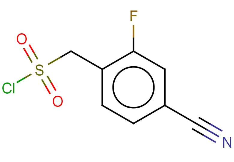 (4-cyano-2-fluorophenyl)methanesulfonyl chloride
