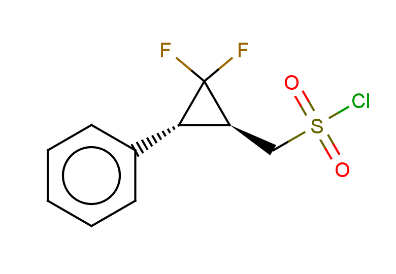 rac-[(1R,3S)-2,2-difluoro-3-phenylcyclopropyl]methanesulfonyl chloride, trans
