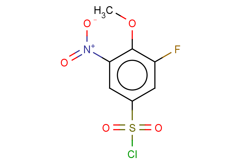 3-fluoro-4-methoxy-5-nitrobenzene-1-sulfonyl chloride